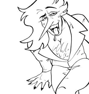 lined half (Character 'Ransom' belongs to oriionsun on Instagram)